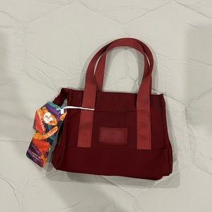 extra small maroon tote bag